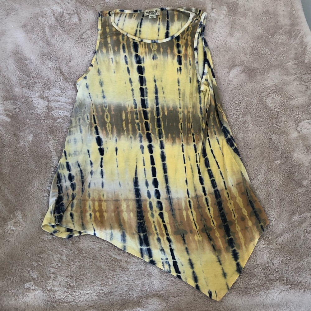 🔥 3/$20 ONE WORLD tie dye tank top. Large. Hippy